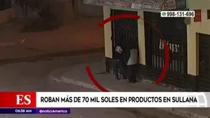 Robo fue captado por una cámara de vigilancia.