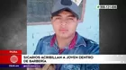 Piura: Sicarios acribillaron a joven dentro de barbería