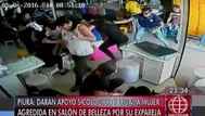 Piura: mujer golpeada en salón de belleza recibirá apoyo psicológico