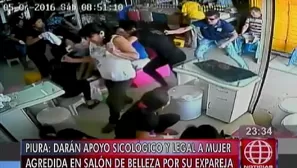 Agresión en salón de belleza se produjo en horas de la mañana. Video: Edición Central