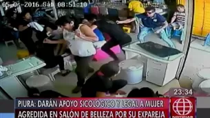 Agresión en salón de belleza se produjo en horas de la mañana. Video: Edición Central