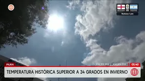 Piura supera los 34 grados en invierno por El Niño. Foto y video: América Noticias