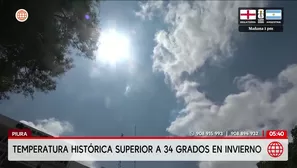 Piura supera los 34 grados en invierno por El Niño. Foto y video: América Noticias
