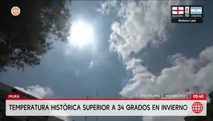 Piura supera los 34 grados en invierno por El Niño. Foto y video: América Noticias