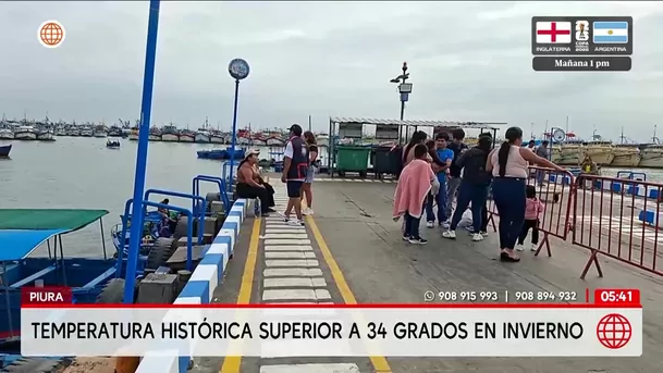 Piura supera los 34 grados en invierno por El Niño. Foto: América Noticias Piura supera los 34 grados en invierno por El Niño. Foto: América Noticias