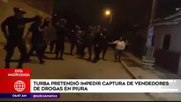 Turba intentó impedir captura de vendedores de droga en Piura. América Noticias