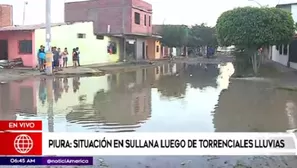 Piura en emergencia por lluvias. Foto: América TV