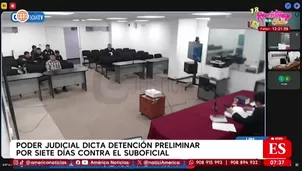 Policía investigado por muerte en protesta en Plaza Francia cumple detención preliminar. / Video: América Noticias