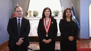 José Salardi (MEF), Janet Tello (PJ) y Marilú Llerena (Sunat)