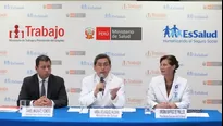 Ministro de Salud, Aníbal Velásquez, en lanzamiento de plan 'Cero Colas'. Foto: Minsa