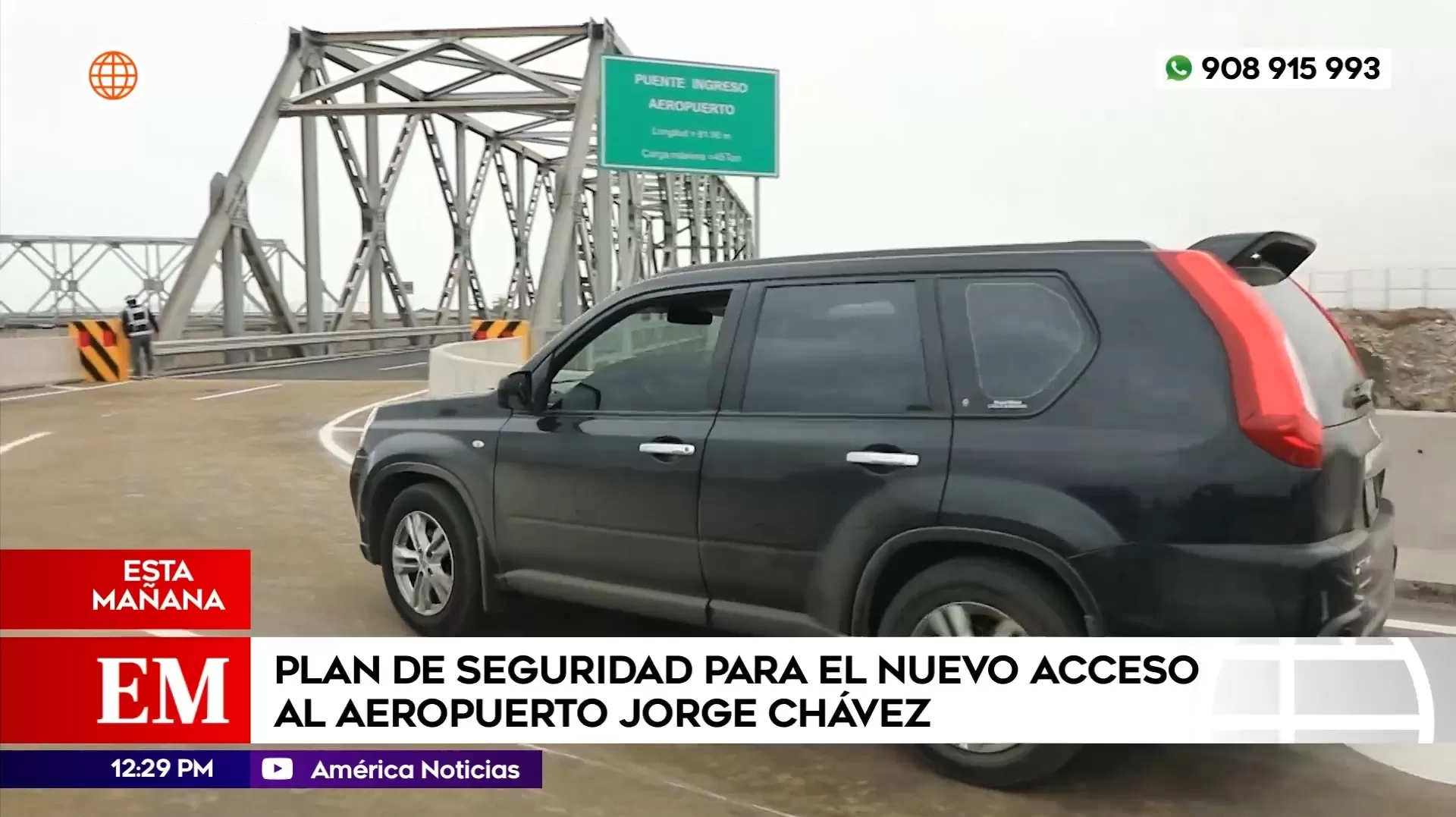 Plan de seguridad para el nuevo acceso al aeropuerto Jorge Chávez. Foto: América Noticias