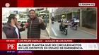 Plantean que no circulen motos en distritos en emergencia