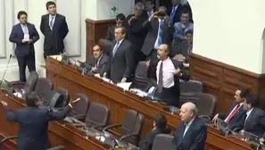 Pleno del Congreso se suspendi&oacute; por incidente entre congresistas del Apra y Nuevo Per&uacute;. (Foto: Captura/Video: Canal N)