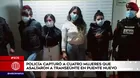 PNP capturó a cuatro mujeres que asaltaron a transeúnte en Puente Nuevo