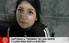 La PNP capturó a tendera de Lima Norte que lloró para ser liberada - Noticias de tenderos