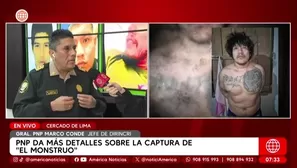 PNP da más detalles sobre la captura de "El monstruo". Foto y video: AN