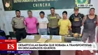 PNP desarticuló banda criminal ‘Los Desalmados de Chincha’