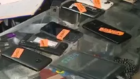 Los teléfonos fueron incautados por la PNP. Foto: Canal N