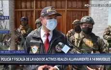 PNP y Fiscalía de Lavado de Activos allanaron 14 inmuebles en Lima y Huaraz - Noticias de huaraz