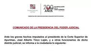 Corte de Apurímac: Poder Judicial asegura continuidad de atención