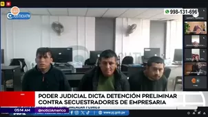 Detención preliminar contra secuestradores. Foto y video: América Noticias