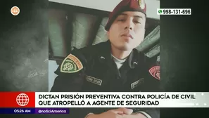 Policía atropelló a agente de seguridad. Foto y video: América Noticias