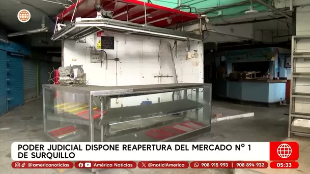 Poder Judicial ordena reapertura del Mercado N°1 de Surquillo. Foto: América Noticias