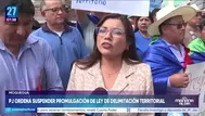 Poder Judicial: suspender ley de límites entre Moquegua y Tacna