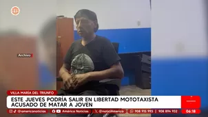 Podría salir en libertad mototaxista acusado de matar a joven en Villa María del Triunfo. Foto y video: América Noticias