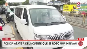 Policía abate a delincuente en Ate. Foto y video: América Noticias