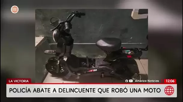 La Victoria: policía abate a venezolano que robó moto / América Noticias