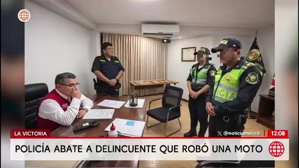 La Victoria: Un policía abatió a delincuente extranjero que había herido a un hombre/ América Noticias