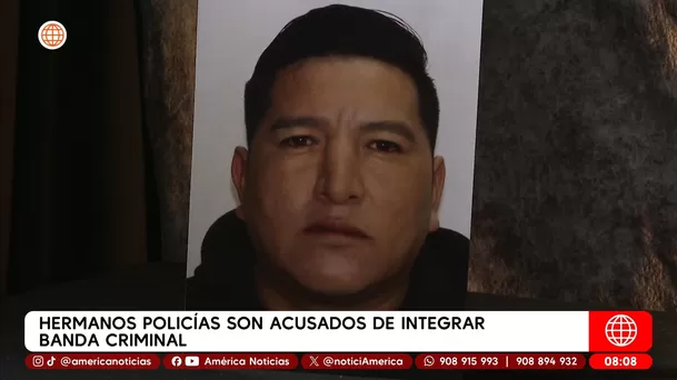 Policía es acusada de integrar banda criminal junto a su hermano. Foto: América Noticias