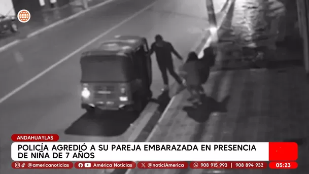 Policía agredió a su pareja embarazada en presencia de niña de 7 años en Andahuaylas. Foto: América Noticias Policía agredió a su pareja embarazada en presencia de niña de 7 años en Andahuaylas. Foto: América Noticias