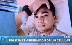 Policía es asesinado por un celular - Noticias de Diego Bertie