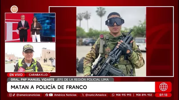 Policía es asesinado frente a su pareja en Carabayllo. Foto: América Noticias Policía es asesinado frente a su pareja en Carabayllo. Foto: América Noticias