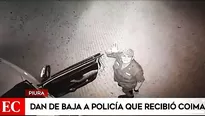 Un policía fue captado en video