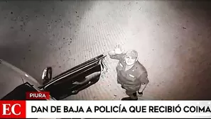 Un policía fue captado en video