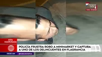 En la intervención se logró capturar a un delincuente