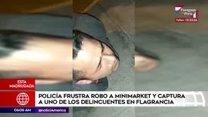 En la intervención se logró capturar a un delincuente