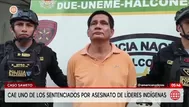 Policía captura a sentenciado por asesinato de líderes indígenas