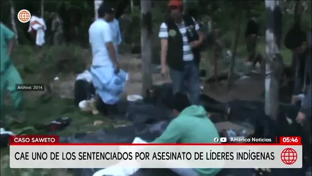 Policía captura a sentenciado en Pucallpa por asesinato de líderes indígenas. Foto: América Noticias Policía captura a sentenciado en Pucallpa por asesinato de líderes indígenas. Foto: América Noticias
