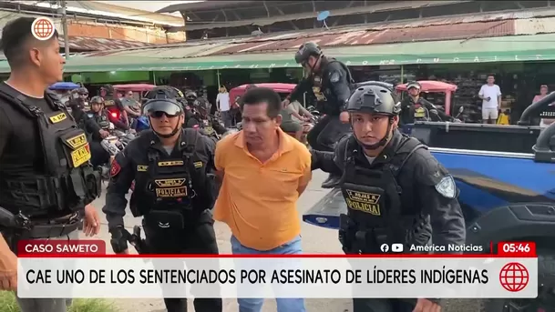 Policía captura a sentenciado en Pucallpa por asesinato de líderes indígenas. Foto: América Noticias Policía captura a sentenciado en Pucallpa por asesinato de líderes indígenas. Foto: América Noticias
