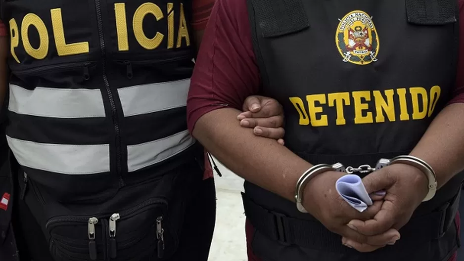 Captura de feminicida. Foto referencial: Policía Nacional