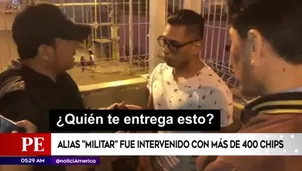 Detienen a hombre con chips de celular. América Noticias