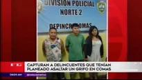 Tres delincuentes detenidos por la Policía. América Noticias