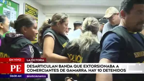 Capturan a extorsionadores en Gamarra. América Noticias