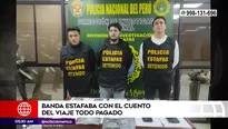 Banda estafaba con el cuento del viaje todo pagado. Foto y video: América Noticias