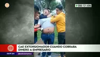 Policía capturó a extorsionador. Foto y video: Canal N