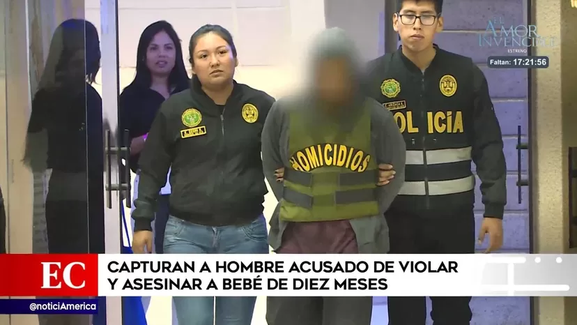 Policía capturó a hombre acusado de violar y asesinar a su bebé de 10 meses